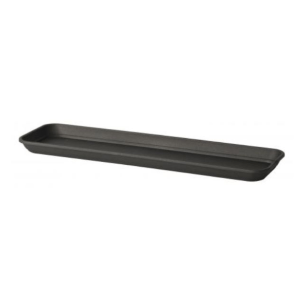 Caissette à fleurs et soucoupe Inis - Anthracite – Image 2
