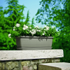 Caissette à fleurs et soucoupe Inis - Taupe – Image 3
