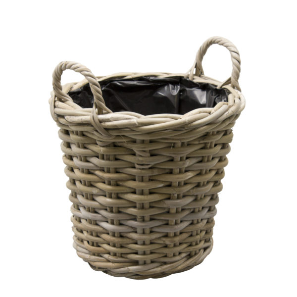 Cache-pot en rotin avec anses Maxime