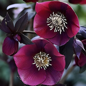 Hellébore orientale 'Pretty Hellen Red'