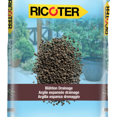Argile expensée de drainage Ricoter, sac de 10 litres
