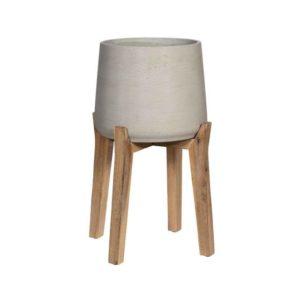 Cache-pot sur pied haut ‘Patt’ – Gris