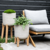Cache-pot sur pied haut ‘Patt’ – Gris – Image 2