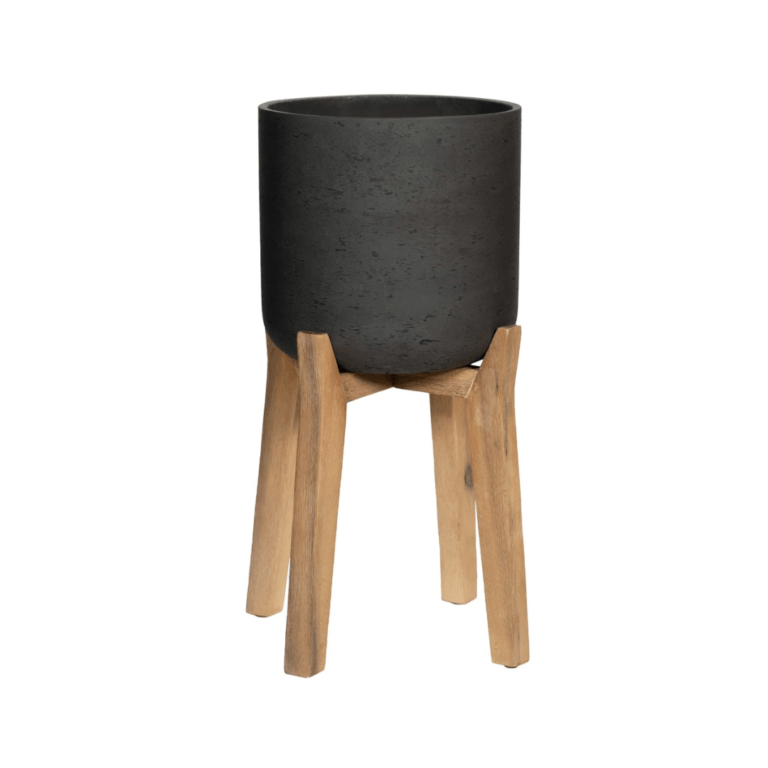 Cache-pot sur pied haut ‘charlie’ – Noir