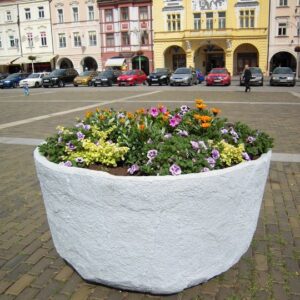 CUP60 – Jardinière ronde grand format, esthétique minérale et performance maximale